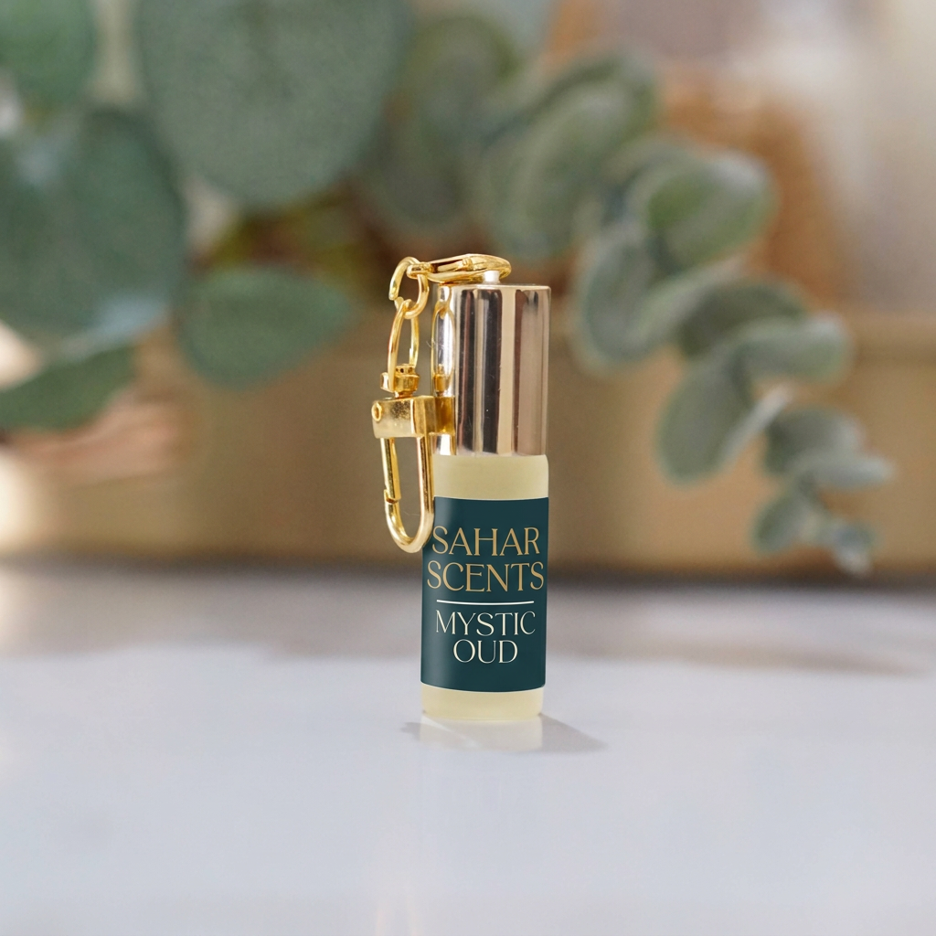 Mystic Oud Perfume Keychain
